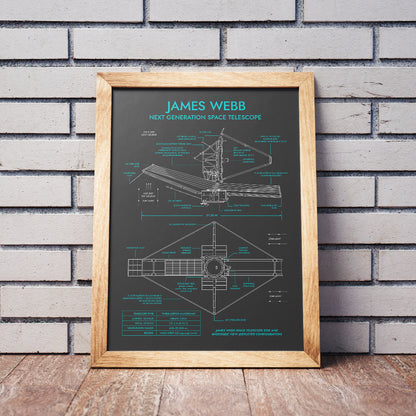 James Webb Space Telescope Vertical Poster
