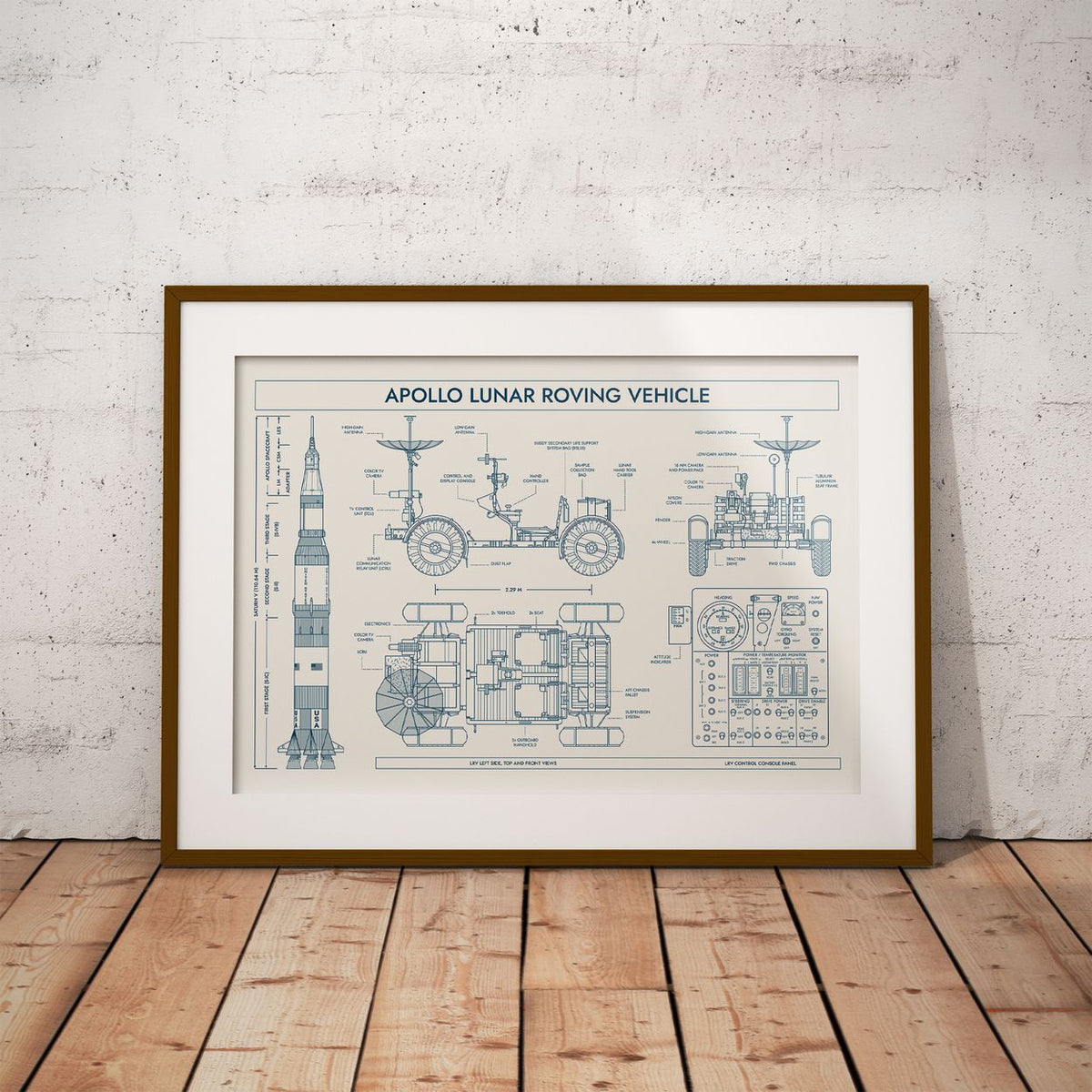 Apollo Lunar Roving Vehicle Poster