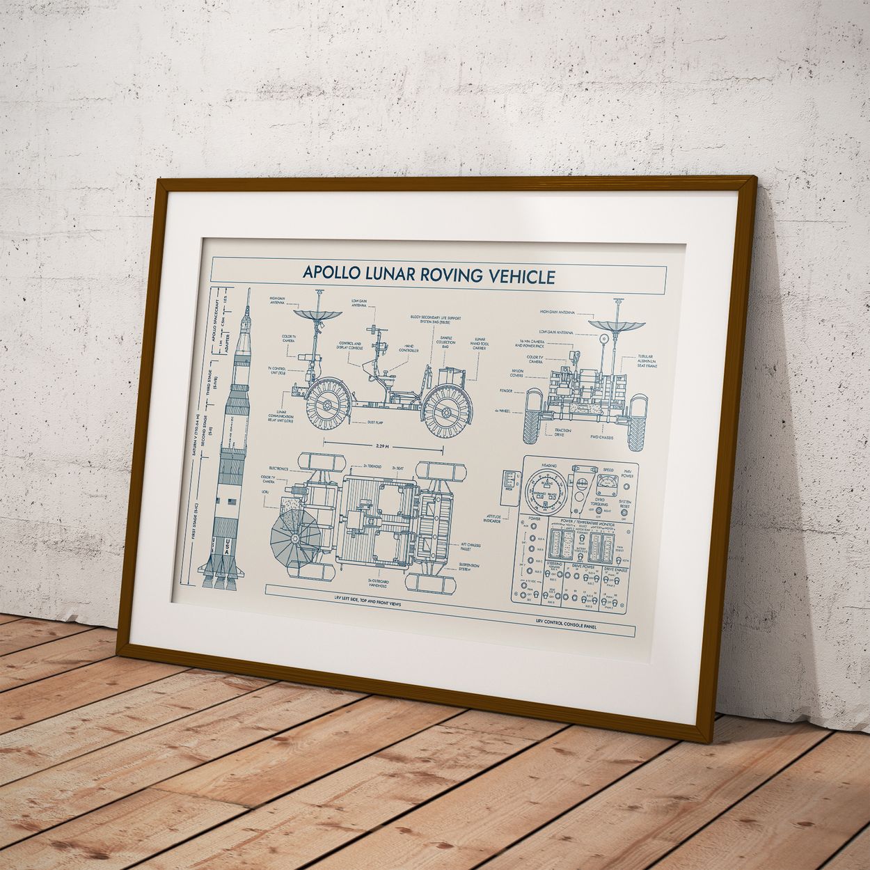 Apollo Lunar Roving Vehicle Poster