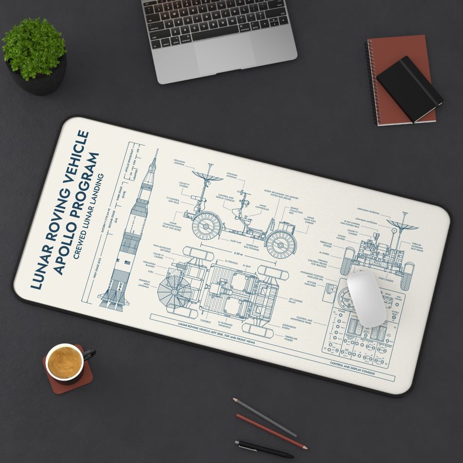 Apollo Lunar Roving Vehicle Desk Mat