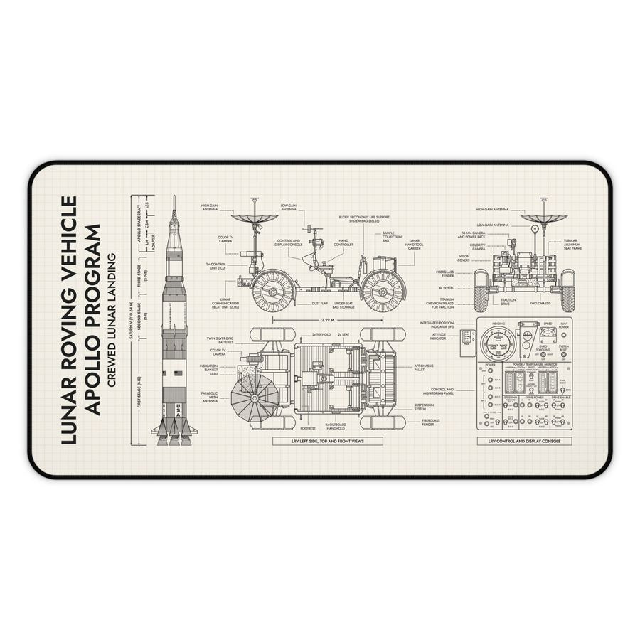Apollo Lunar Roving Vehicle Desk Mat