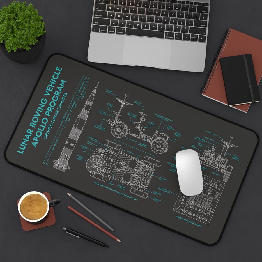Apollo Lunar Roving Vehicle Desk Mat