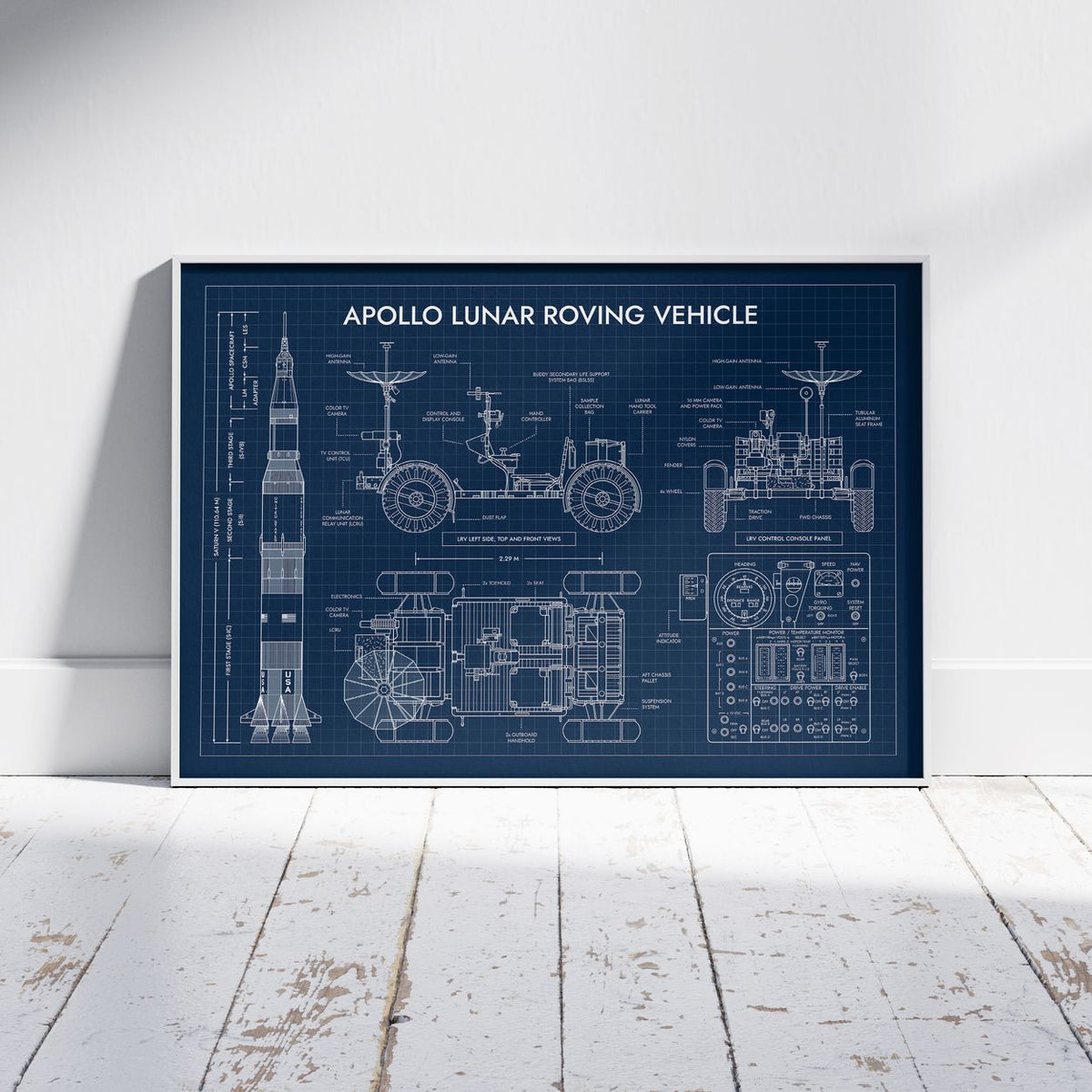 Apollo Lunar Roving Vehicle Poster
