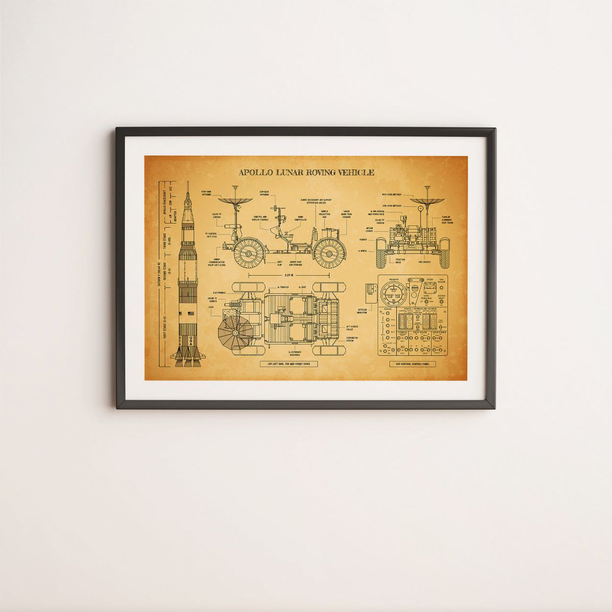 Apollo Lunar Roving Vehicle Poster
