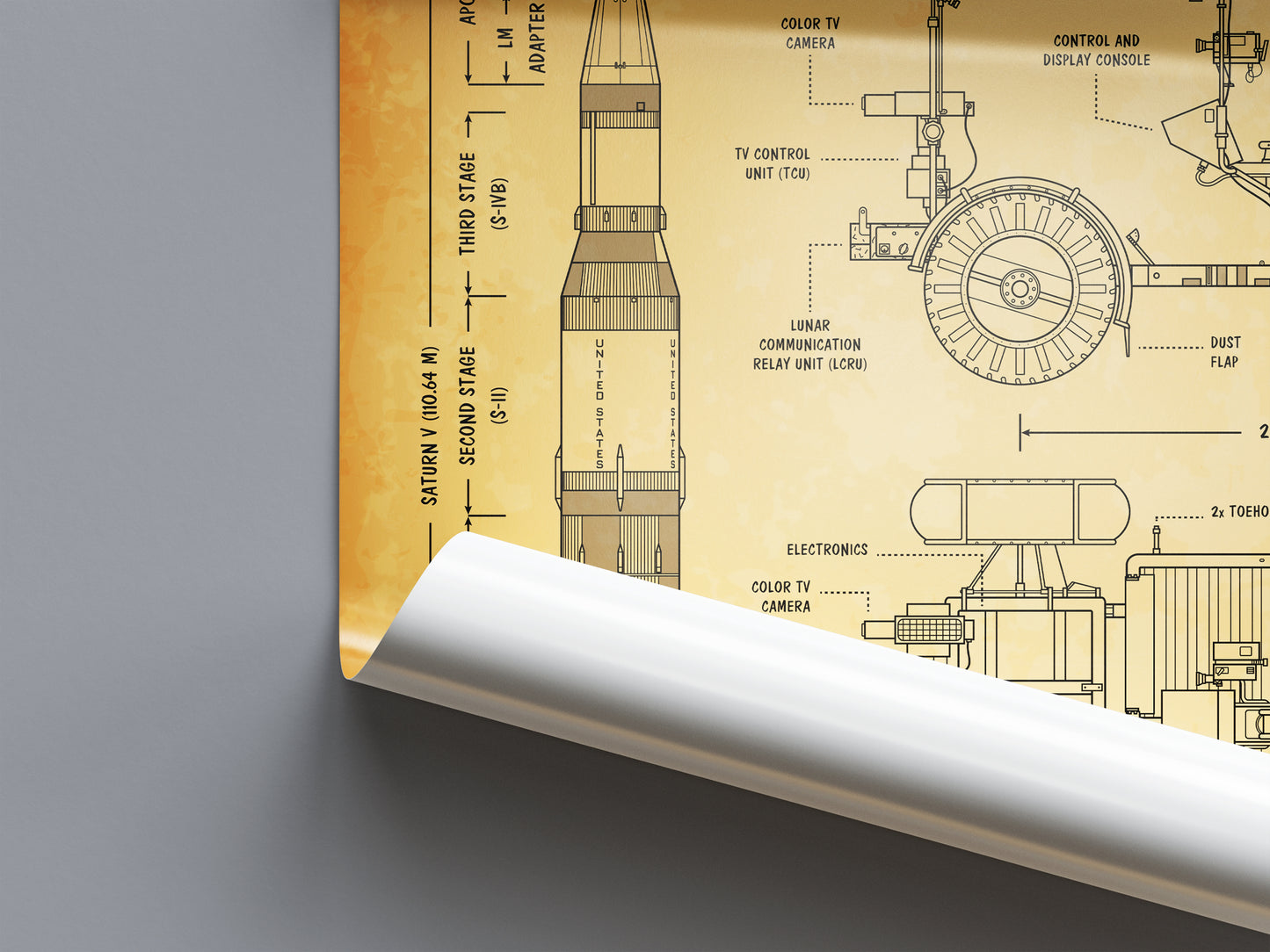 Apollo Lunar Roving Vehicle Poster