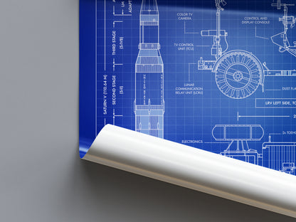 Apollo Lunar Roving Vehicle Poster