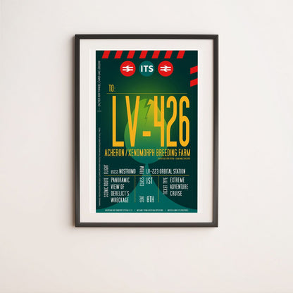 Acheron LV-426 Boarding Pass (Pop) Poster