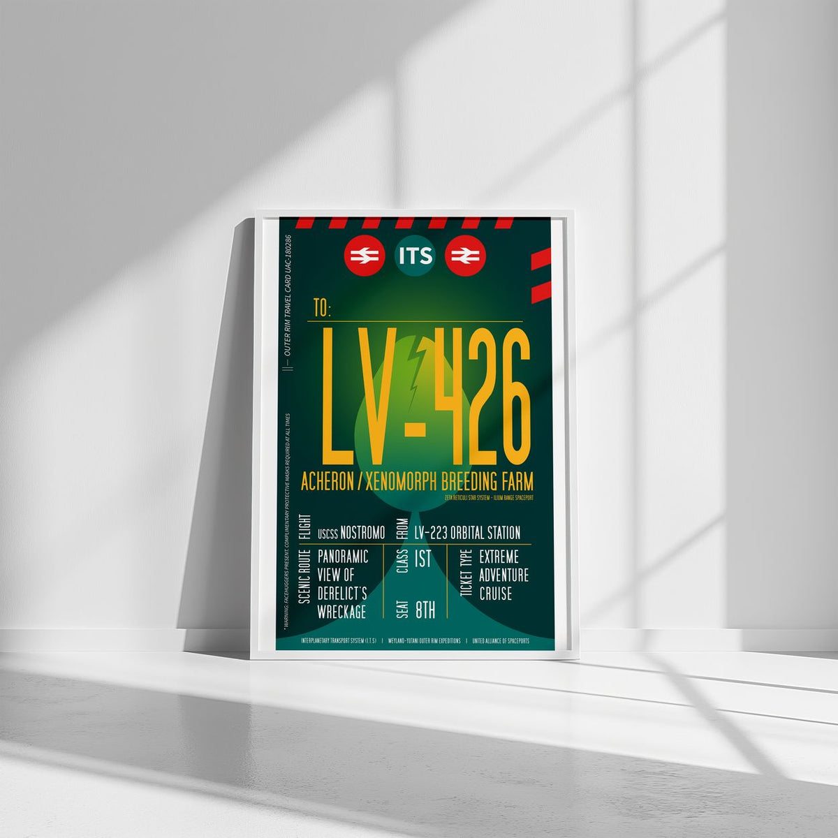 Acheron LV-426 Boarding Pass (Pop) Poster