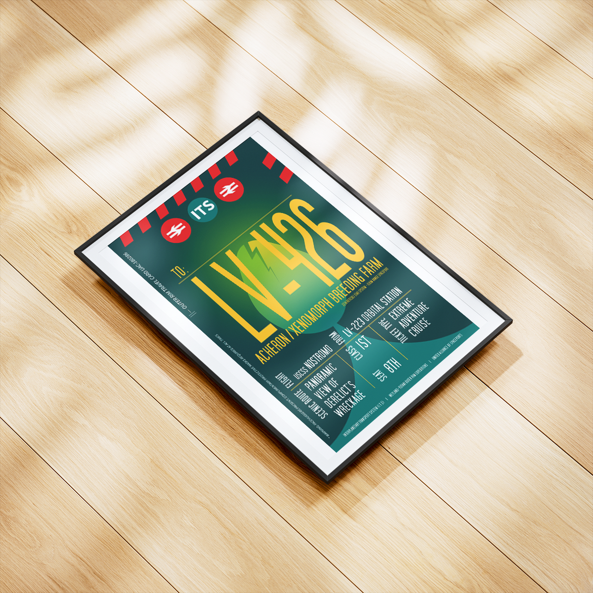 Acheron LV-426 Boarding Pass (Pop) Poster