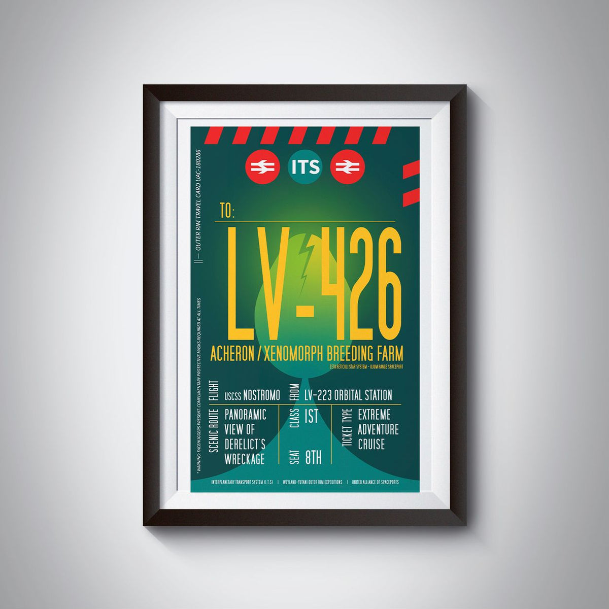 Acheron LV-426 Boarding Pass (Pop) Poster