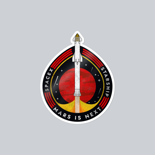SpaceX-Starship: Mars is Next - Sticker