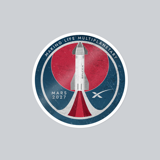 SpaceX Mars 2027: Making Life Multiplanetary - Sticker