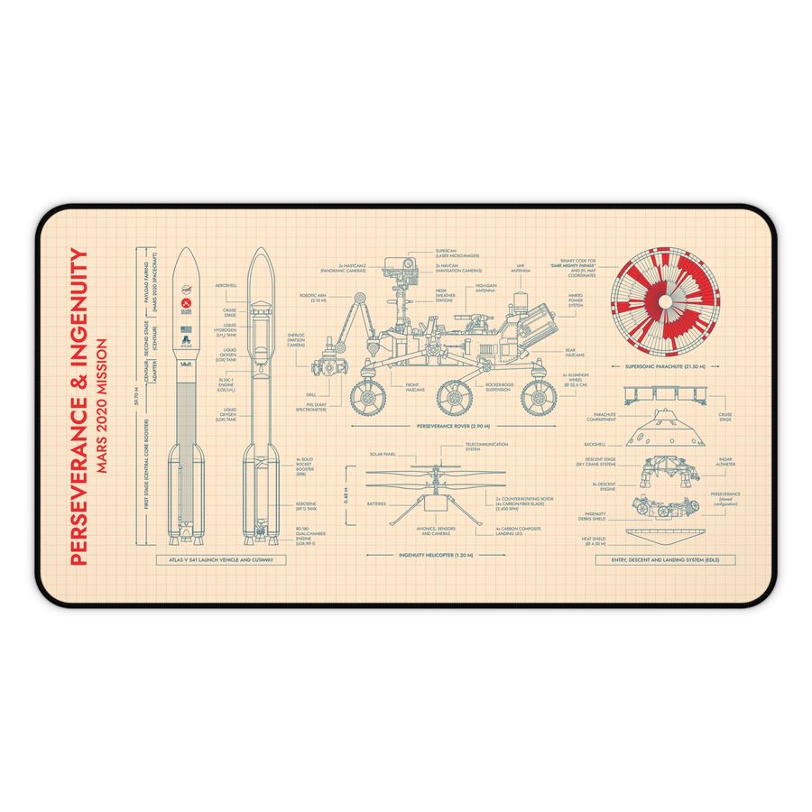 Mars 2020 Mission Desk Mat