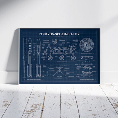 Mars 2020 Mission (Perseverance and Ingenuity) Poster