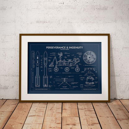 Mars 2020 Mission (Perseverance and Ingenuity) Poster