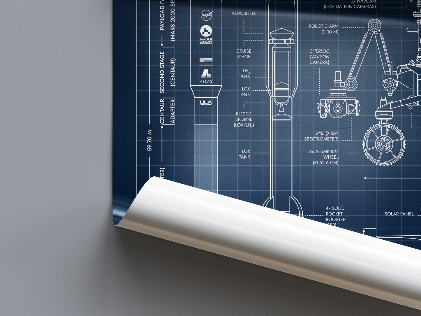 Mars 2020 Mission (Perseverance and Ingenuity) Poster