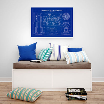Mars 2020 Mission (Perseverance and Ingenuity) Poster