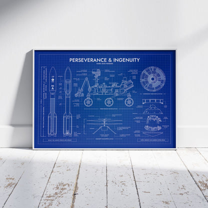 Mars 2020 Mission (Perseverance and Ingenuity) Poster
