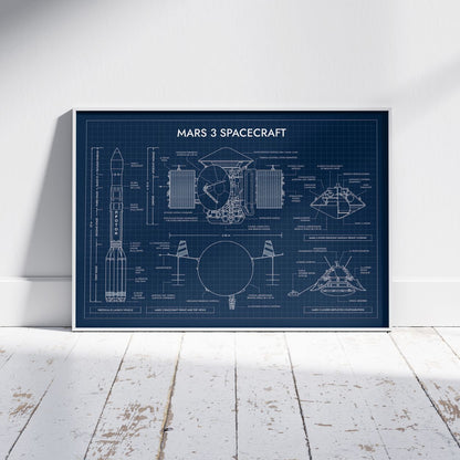 Mars 3 Spacecraft Poster