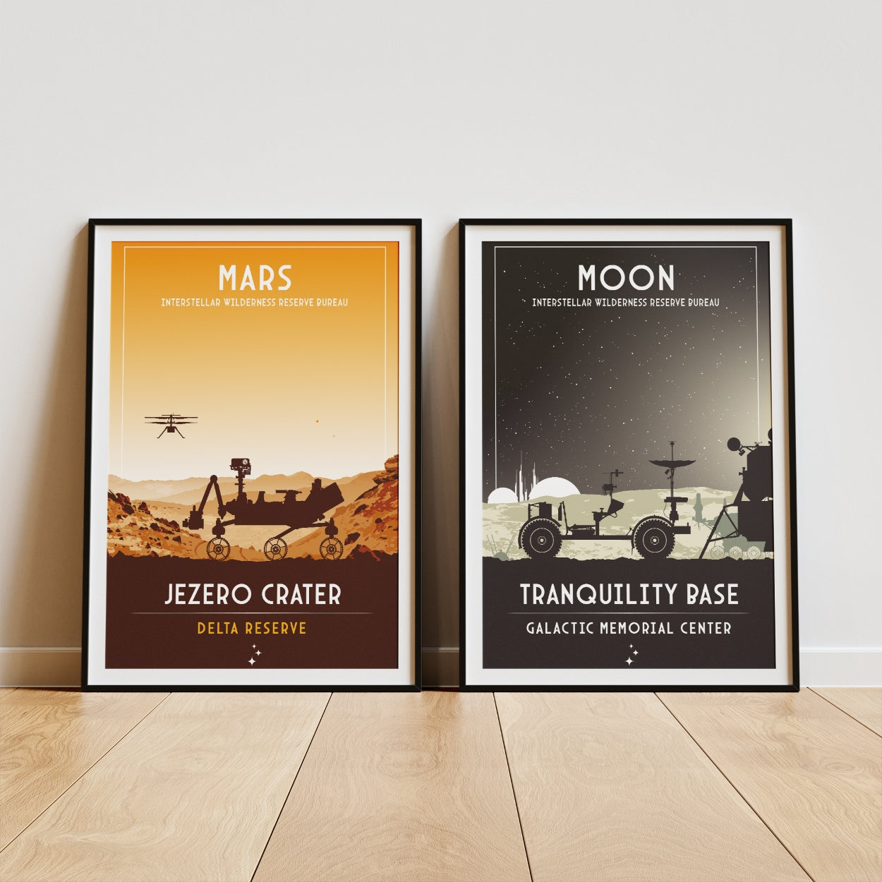 Mars. Jezero Crater (Interstellar Wilderness Reserve Bureau Series) Poster