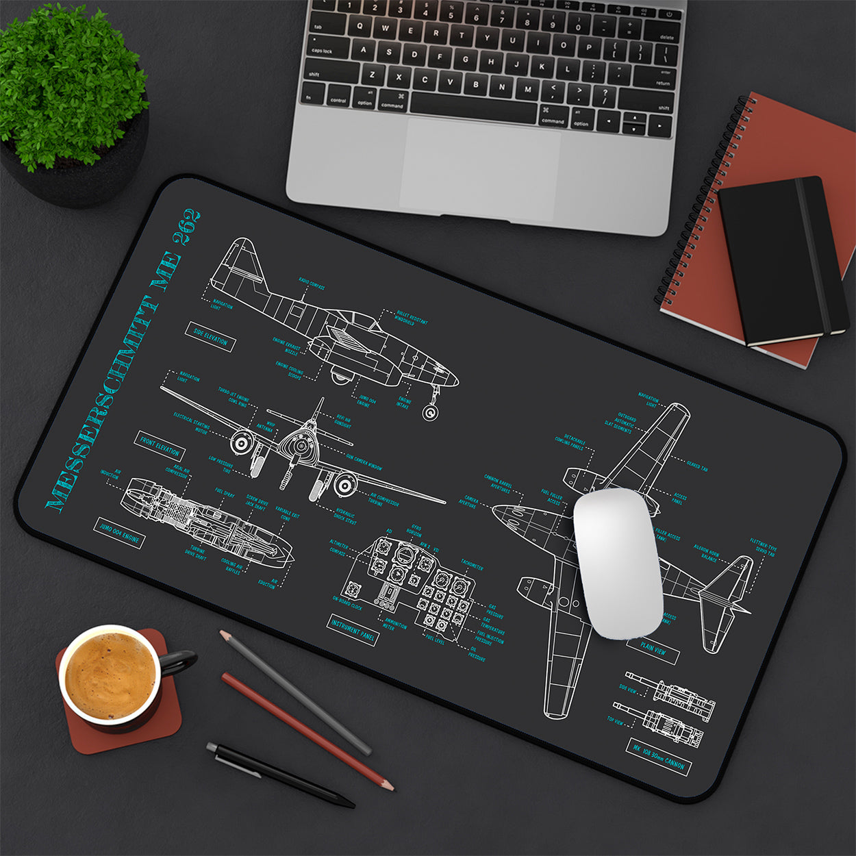 Messerschmitt Me 262 Desk Mat