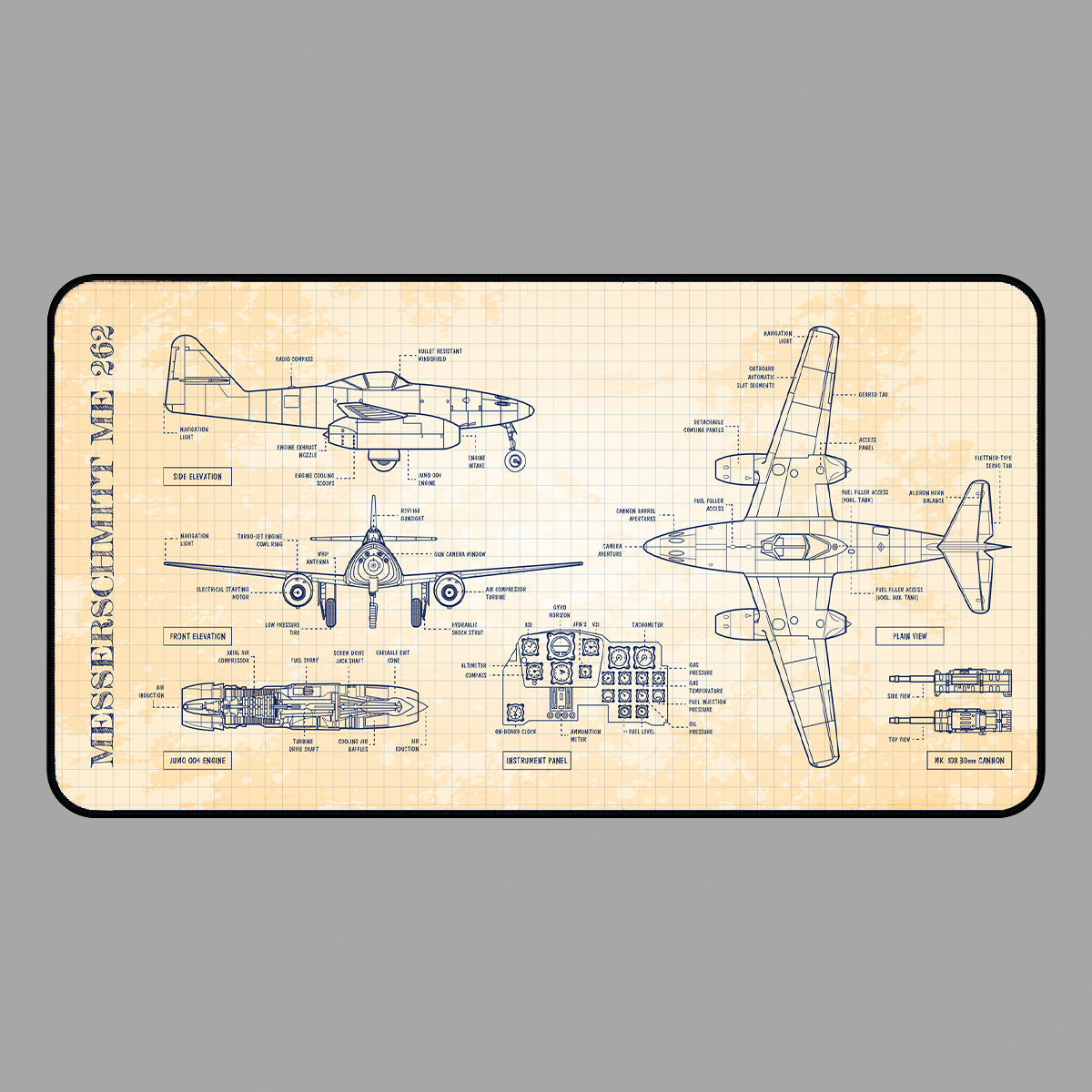 Messerschmitt Me 262 Desk Mat