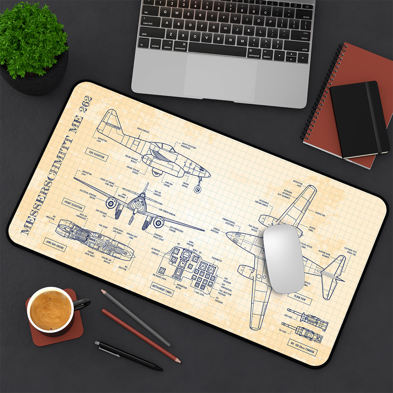 Messerschmitt Me 262 Desk Mat