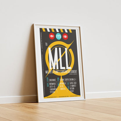 Miller's Planet Boarding Pass (Pop) Poster