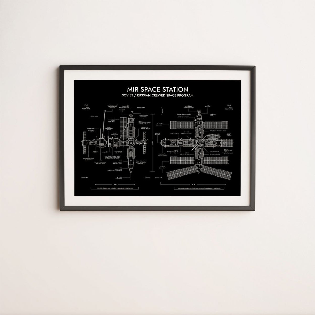 Mir Space Station Poster