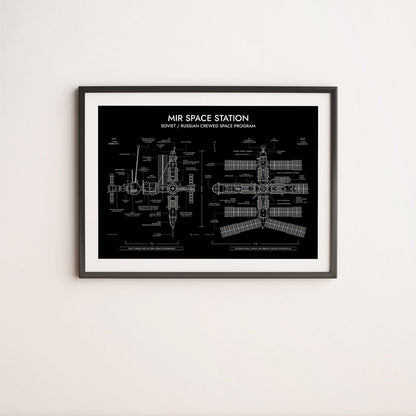 Mir Space Station Poster