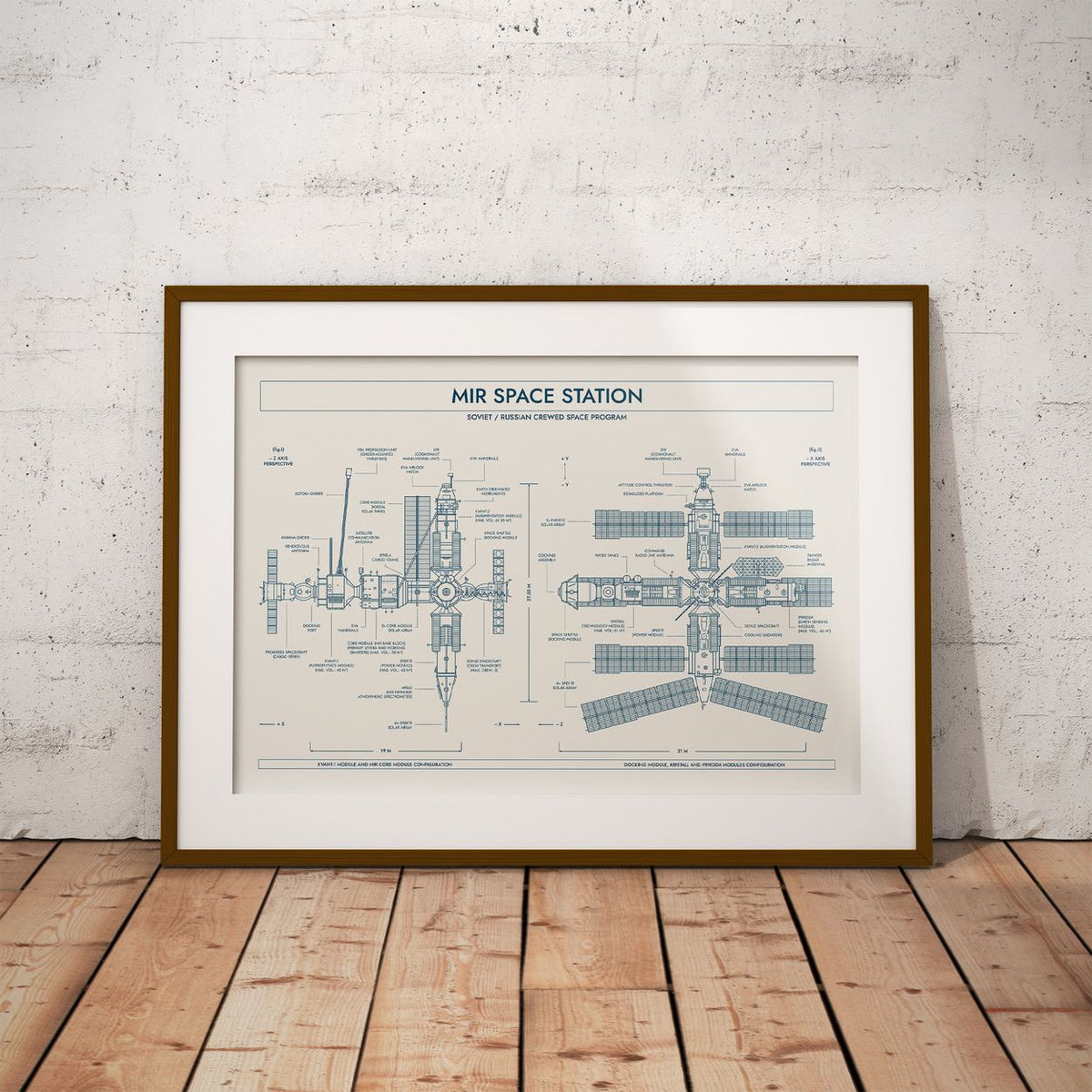 Mir Space Station Poster