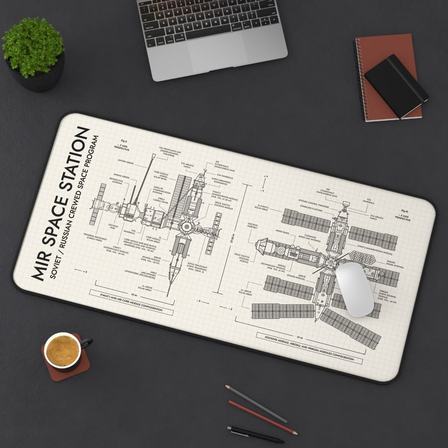 Mir Space Station Desk Mat