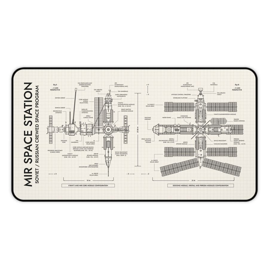 Mir Space Station Desk Mat