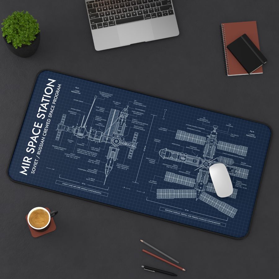 Mir Space Station Desk Mat
