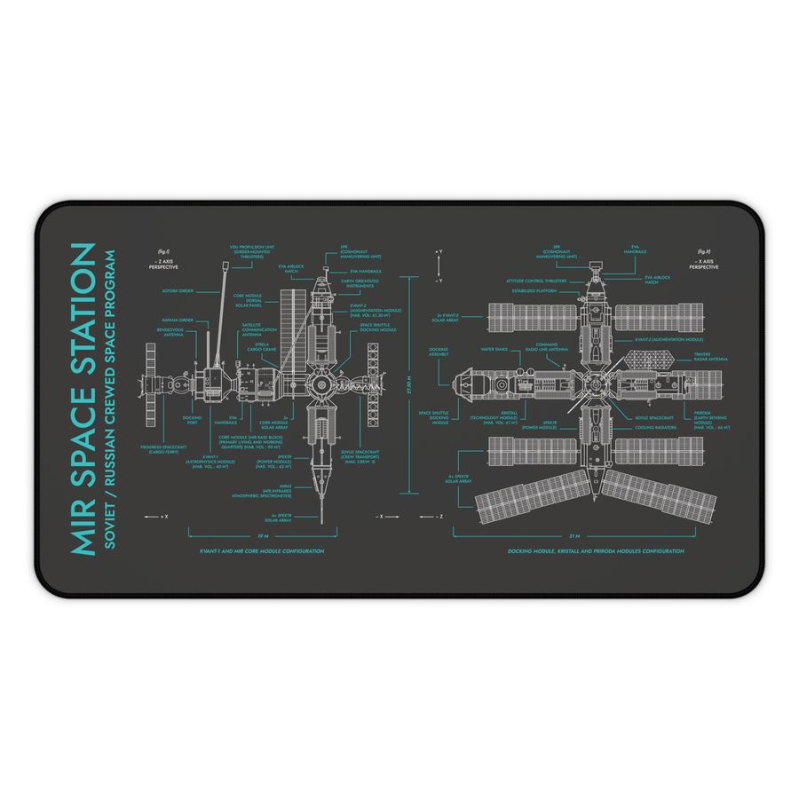 Mir Space Station Desk Mat