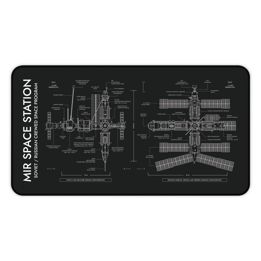 Mir Space Station Desk Mat