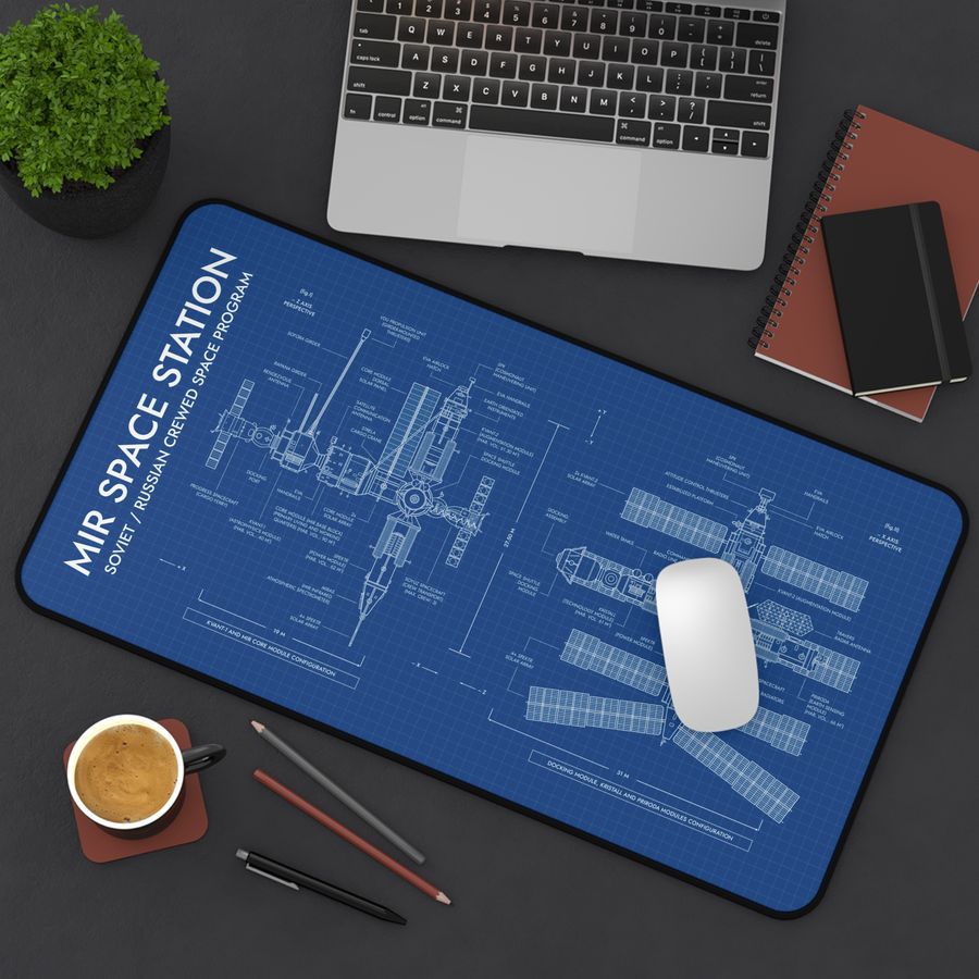 Mir Space Station Desk Mat