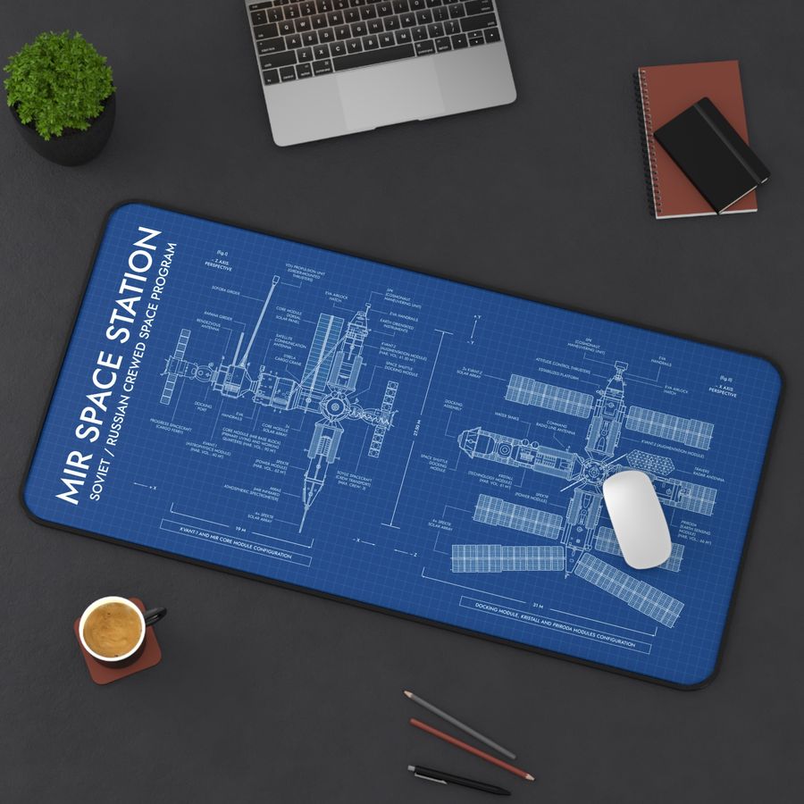 Mir Space Station Desk Mat
