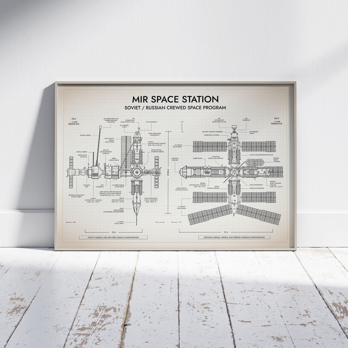 Mir Space Station Poster