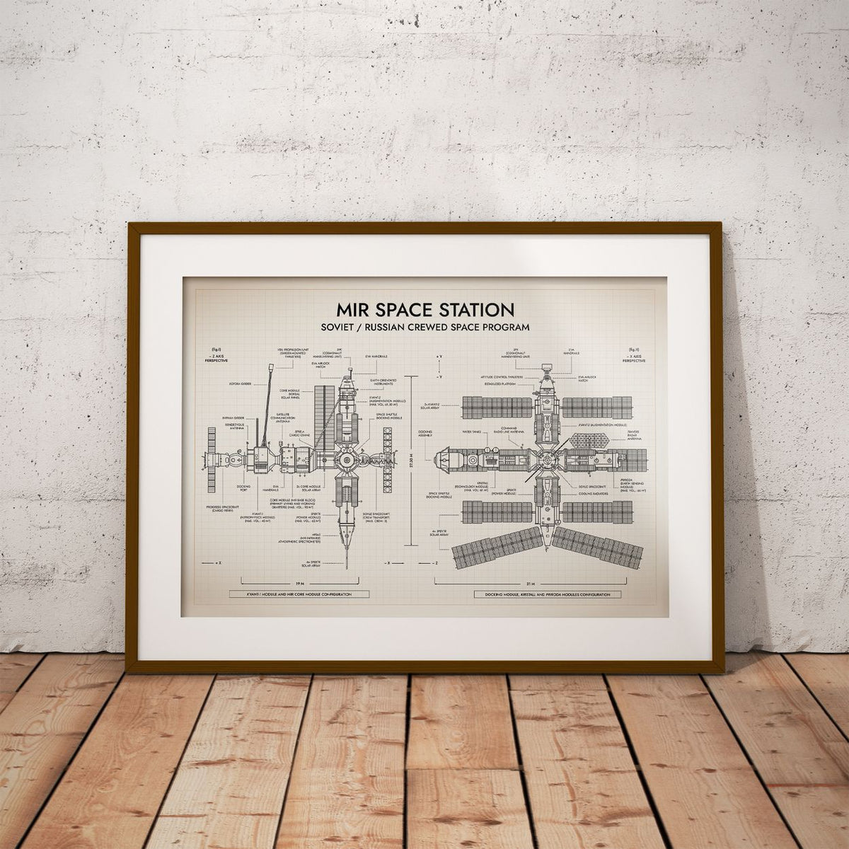 Mir Space Station Poster