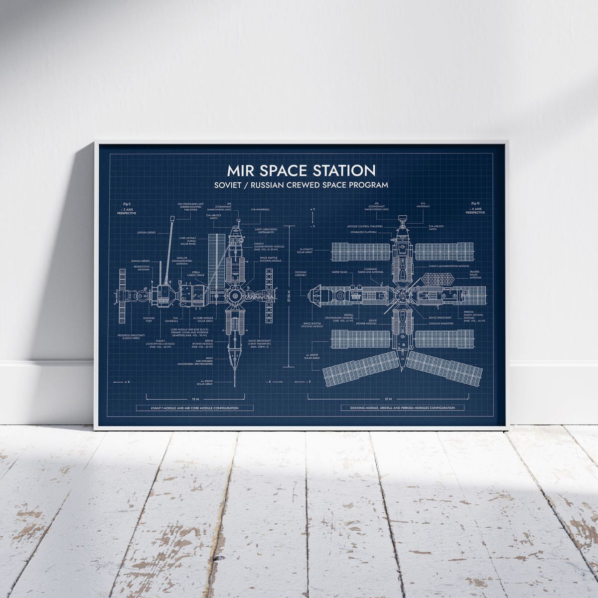 Mir Space Station Poster