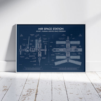 Mir Space Station Poster
