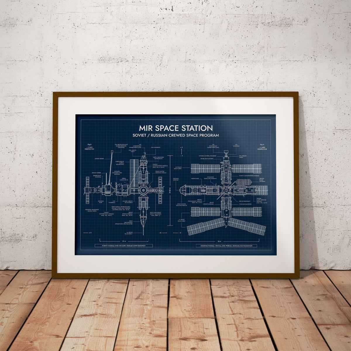 Mir Space Station Poster
