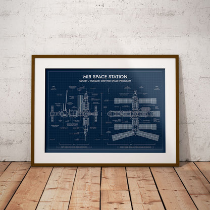 Mir Space Station Poster