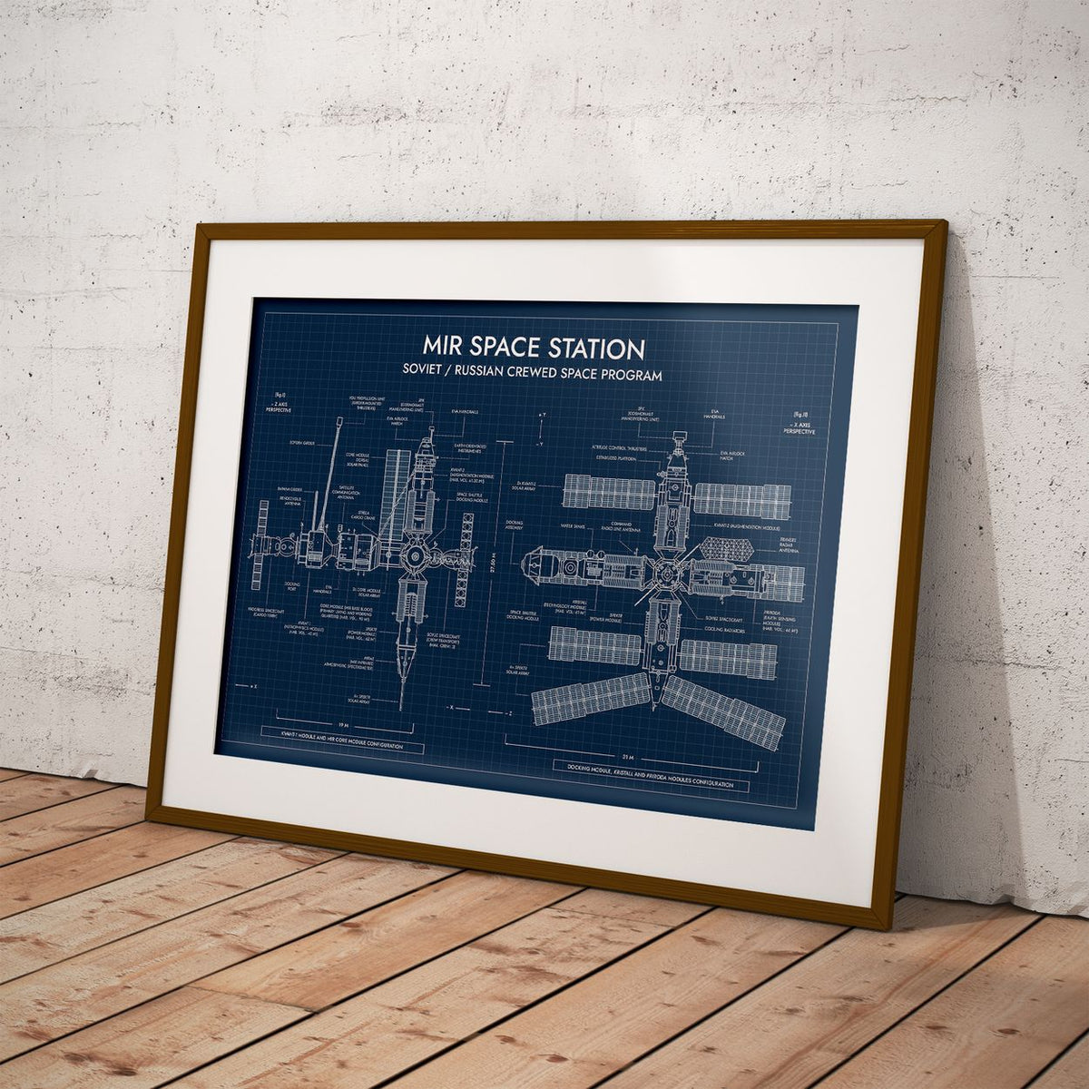 Mir Space Station Poster