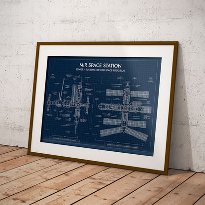 Mir Space Station Poster