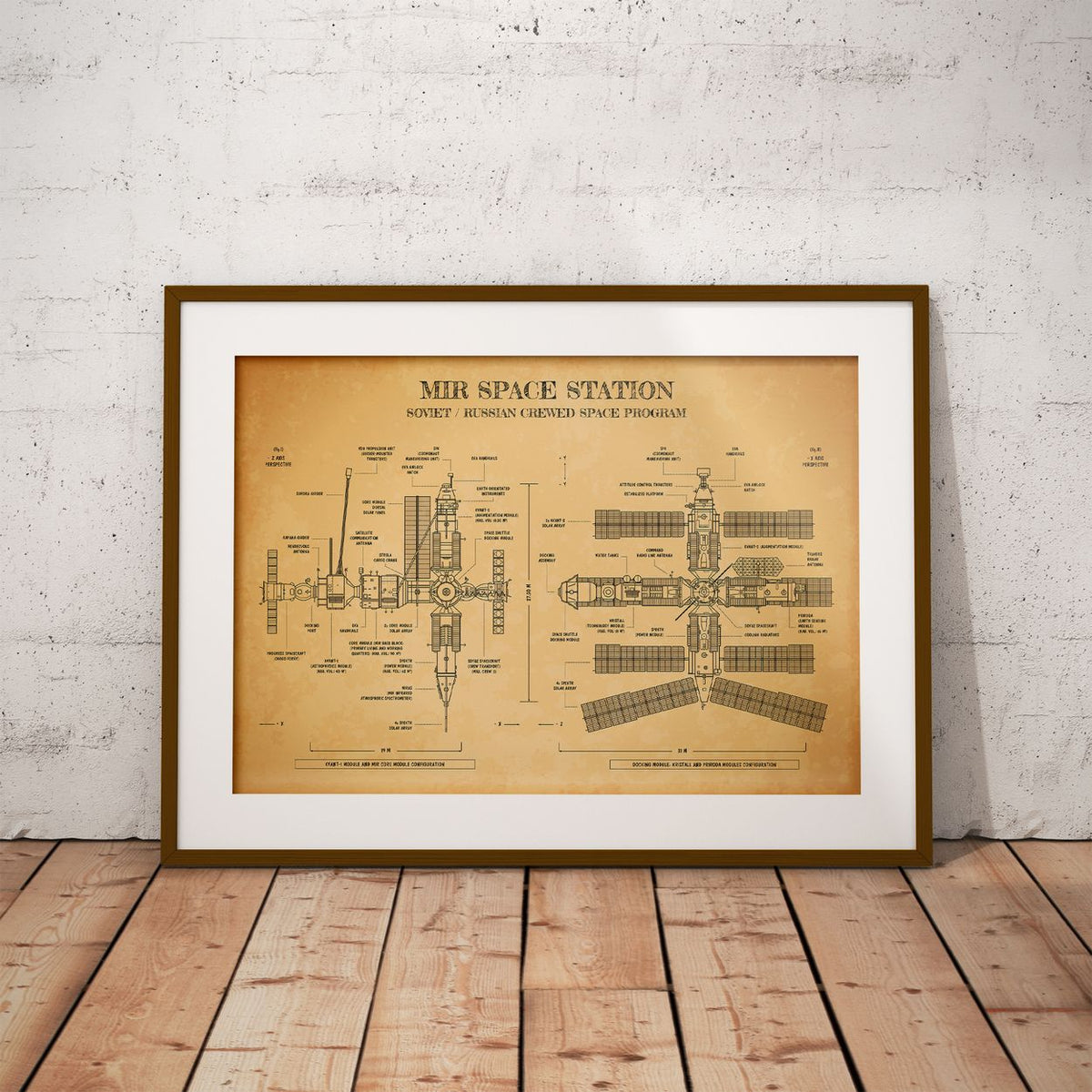 Mir Space Station Poster