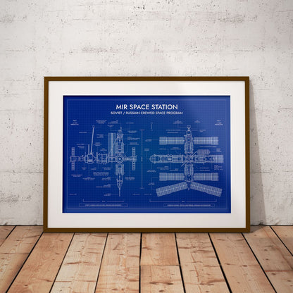Mir Space Station Poster