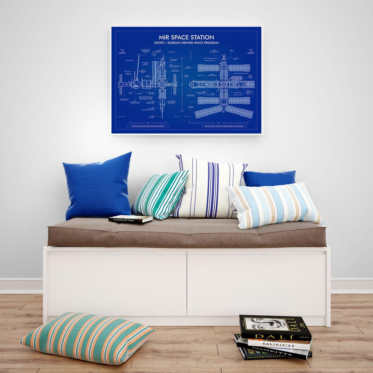 Mir Space Station Poster