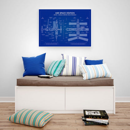 Mir Space Station Poster